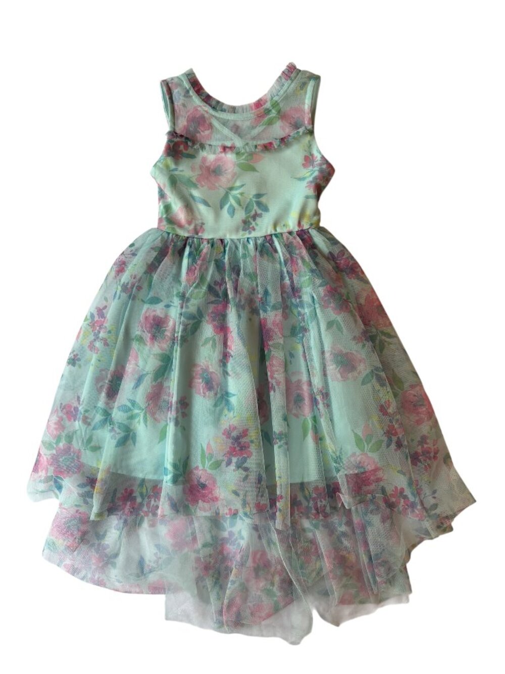 Girls Floral Zunie Dress Size XS